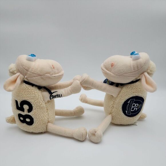 2‎ x Serta Counting Sheep Sherpa Plush #85 Years of Comfort Stuffed Animal Toy - Picture 1 of 6